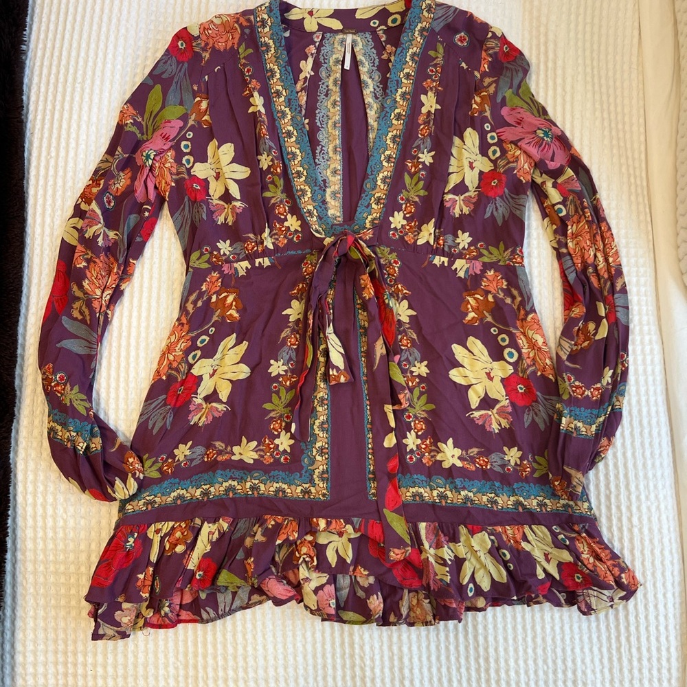 Free People Tie Front Dress